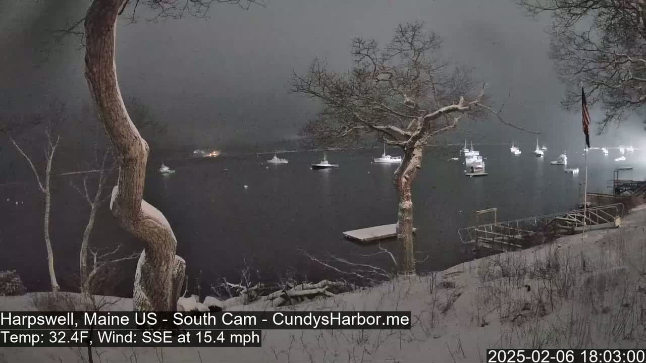 Cundy Harbor South Live Cam - Harpswell, Maine, USA