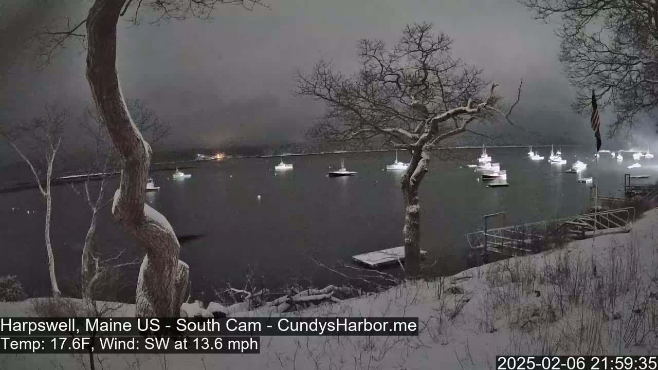 Cundy Harbor South Live Cam - Harpswell, Maine, USA
