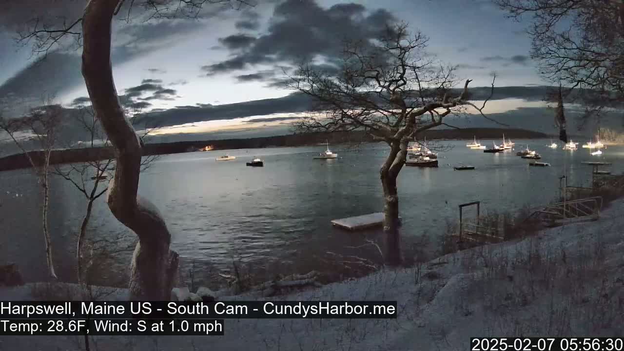 Cundy Harbor South Live Cam - Harpswell, Maine, USA
