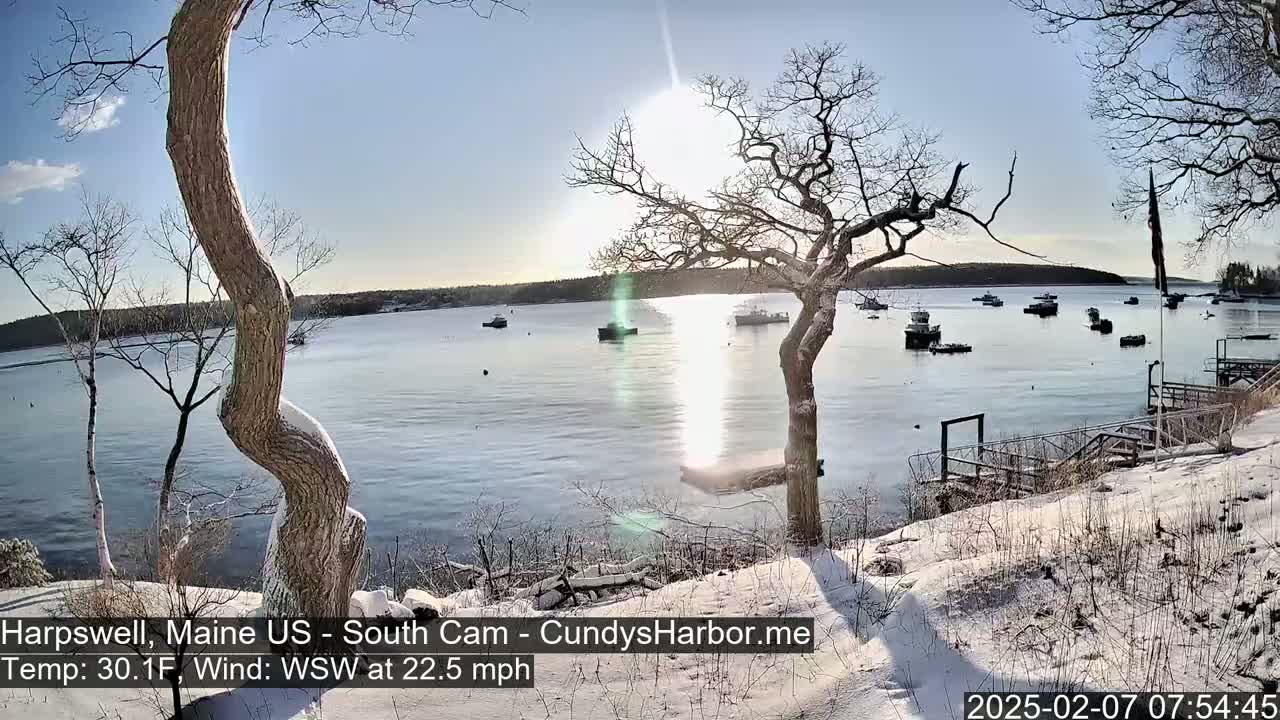 Cundy Harbor South Live Cam - Harpswell, Maine, USA