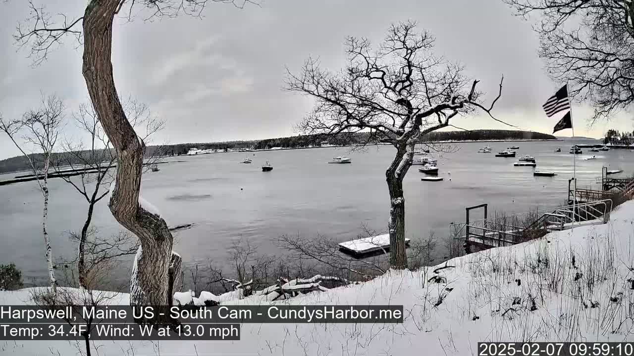 Cundy Harbor South Live Cam - Harpswell, Maine, USA