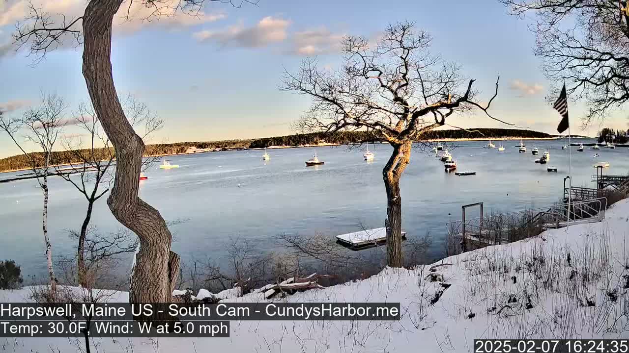 Cundy Harbor South Live Cam - Harpswell, Maine, USA