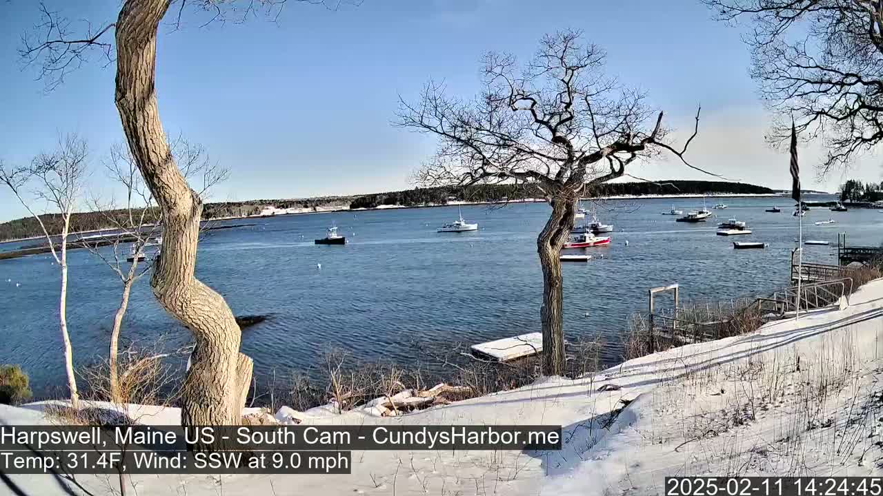 Cundy Harbor South Live Cam - Harpswell, Maine, USA