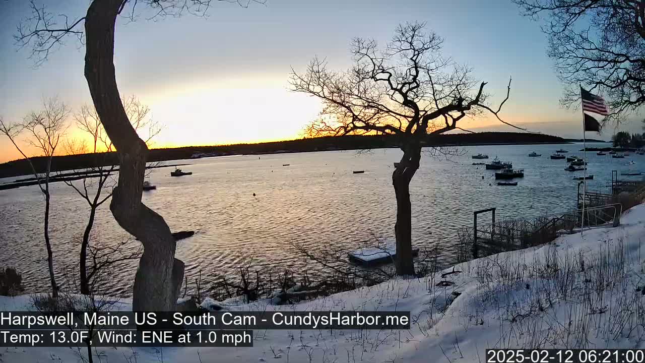 Cundy Harbor South Live Cam - Harpswell, Maine, USA