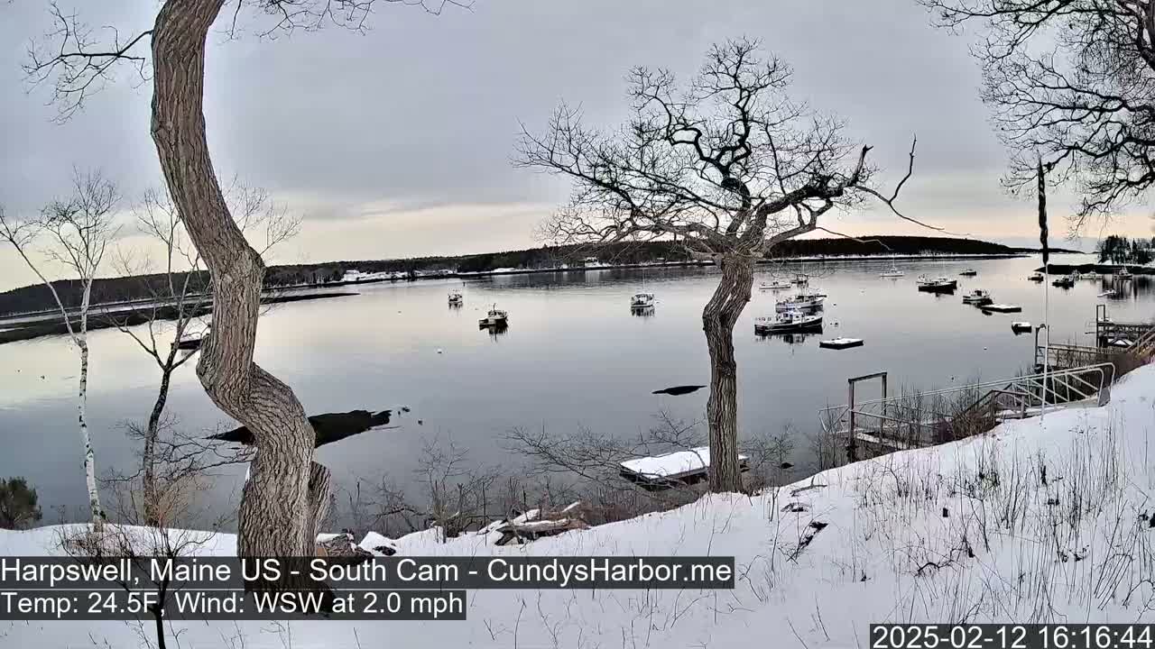 Cundy Harbor South Live Cam - Harpswell, Maine, USA