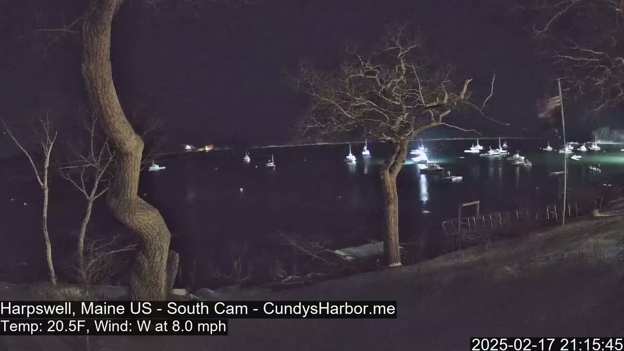 Cundy Harbor South Live Cam - Harpswell, Maine, USA