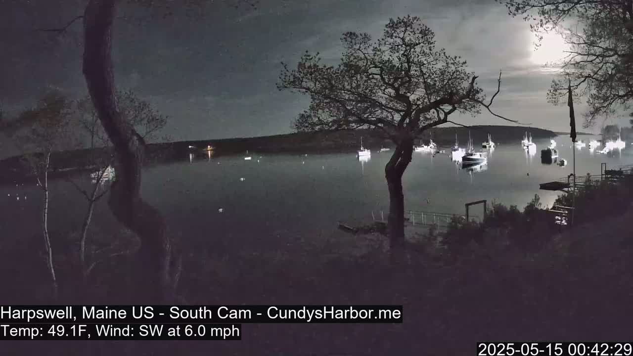 Cundy Harbor South Live Cam - Harpswell, Maine, USA