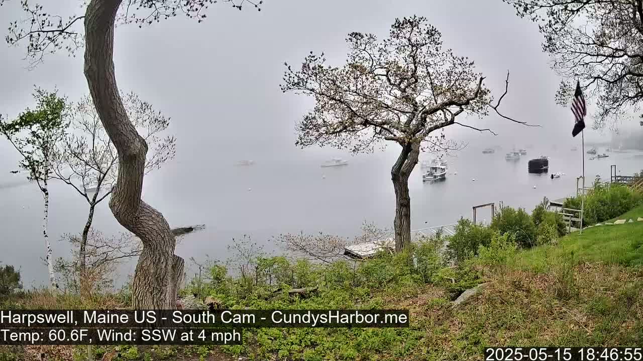 Cundy Harbor South Live Cam - Harpswell, Maine, USA