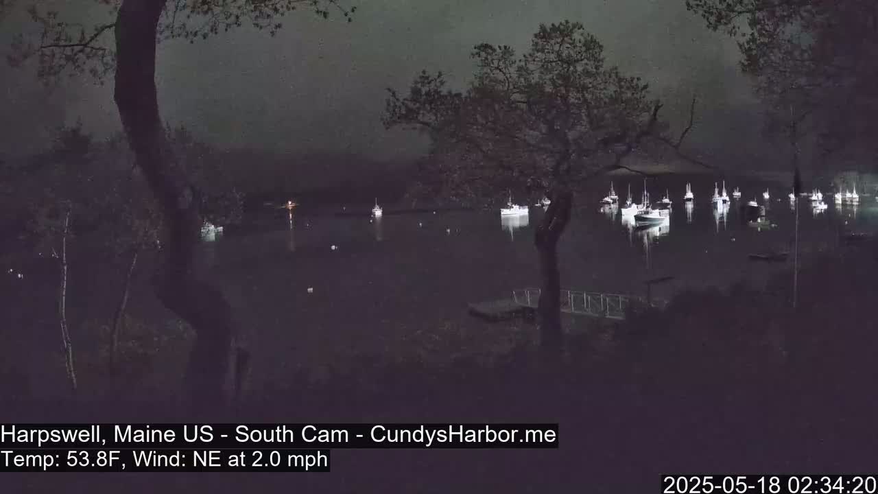 Cundy Harbor South Live Cam - Harpswell, Maine, USA