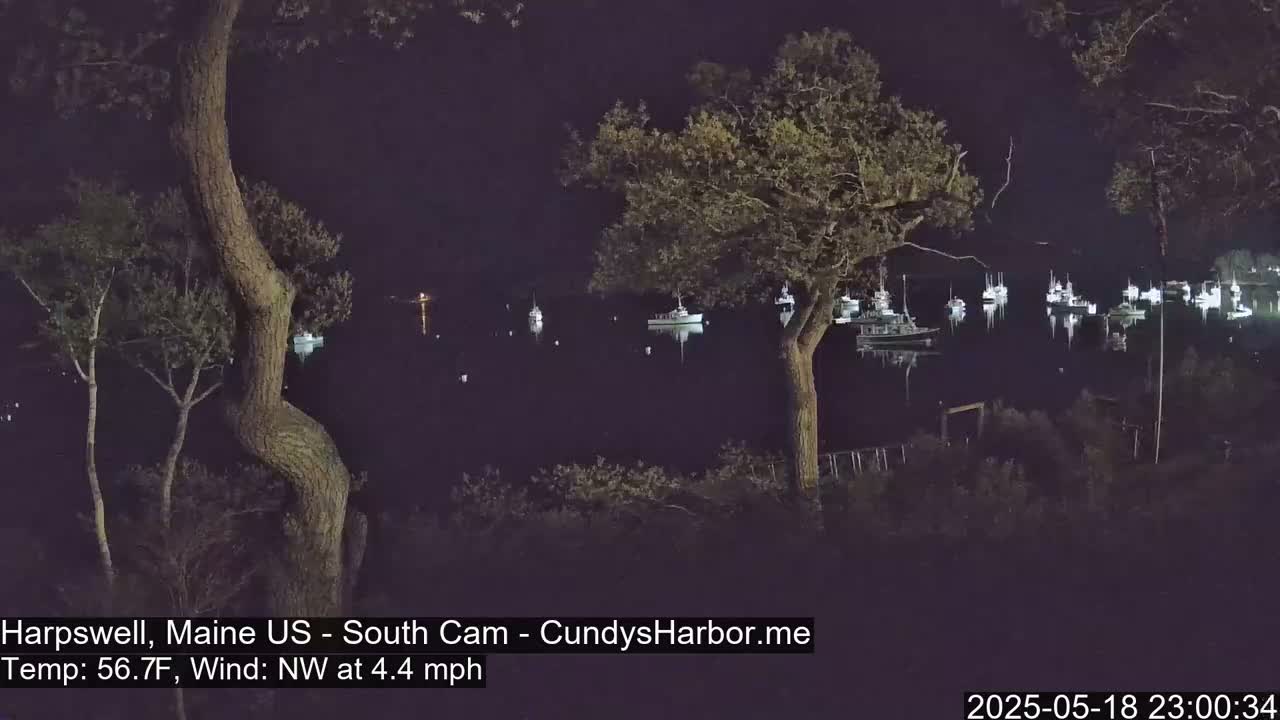Cundy Harbor South Live Cam - Harpswell, Maine, USA
