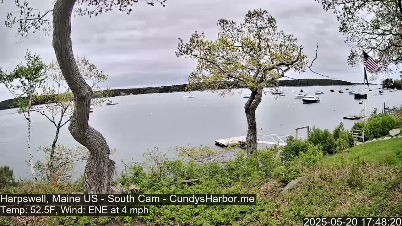 Cundy Harbor South Live Cam - Harpswell, Maine, USA
