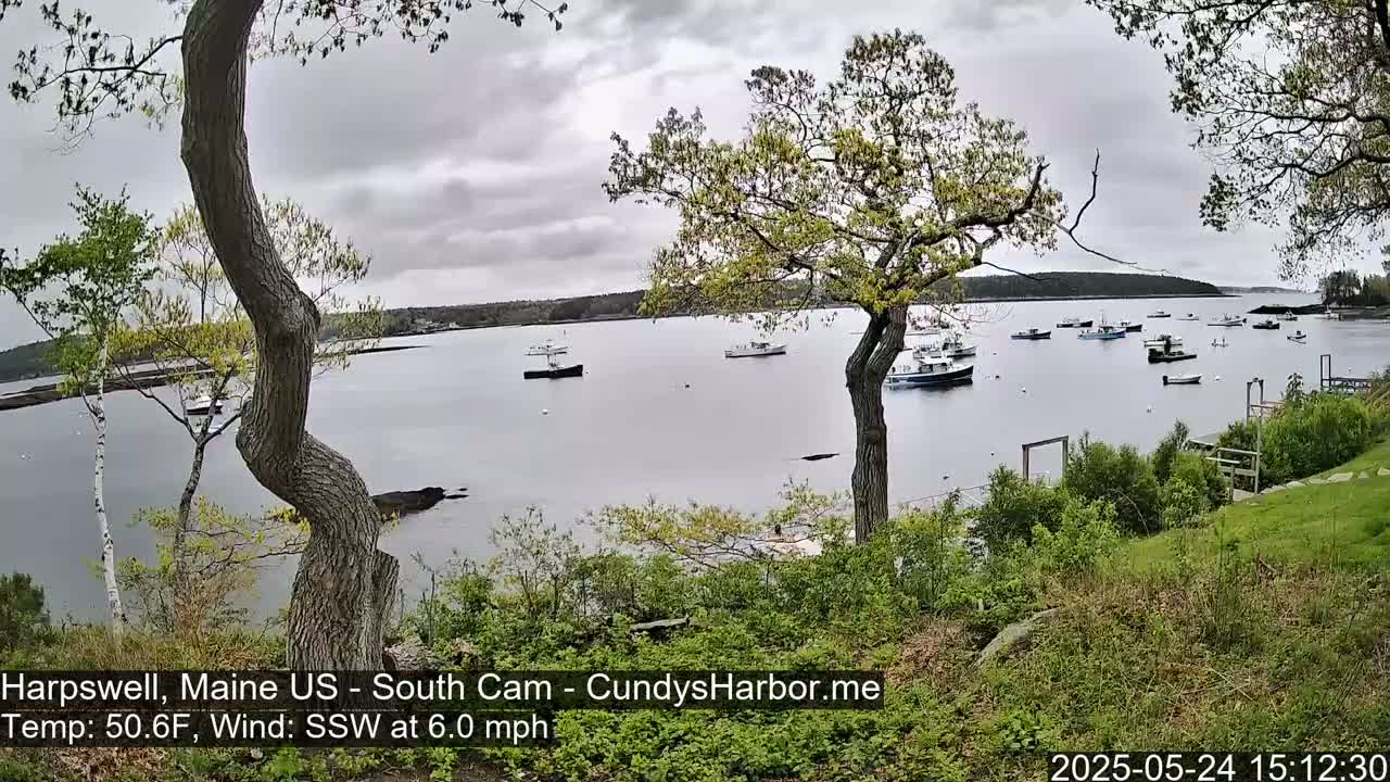 Cundy Harbor South Live Cam - Harpswell, Maine, USA