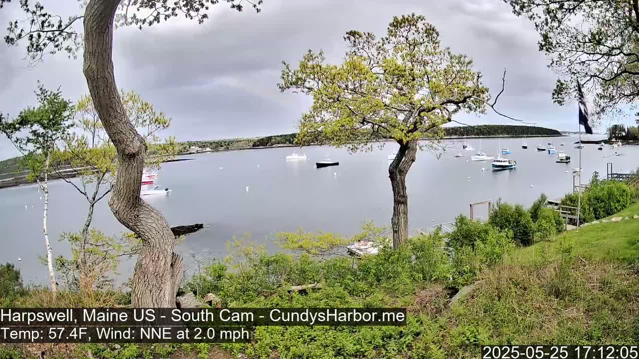 Cundy Harbor South Live Cam - Harpswell, Maine, USA