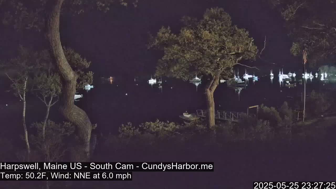 Cundy Harbor South Live Cam - Harpswell, Maine, USA