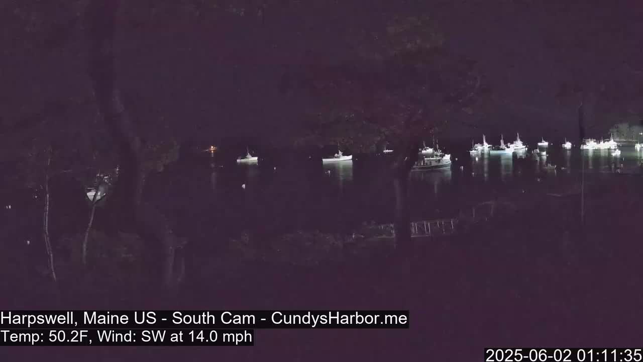 Cundy Harbor South Live Cam - Harpswell, Maine, USA