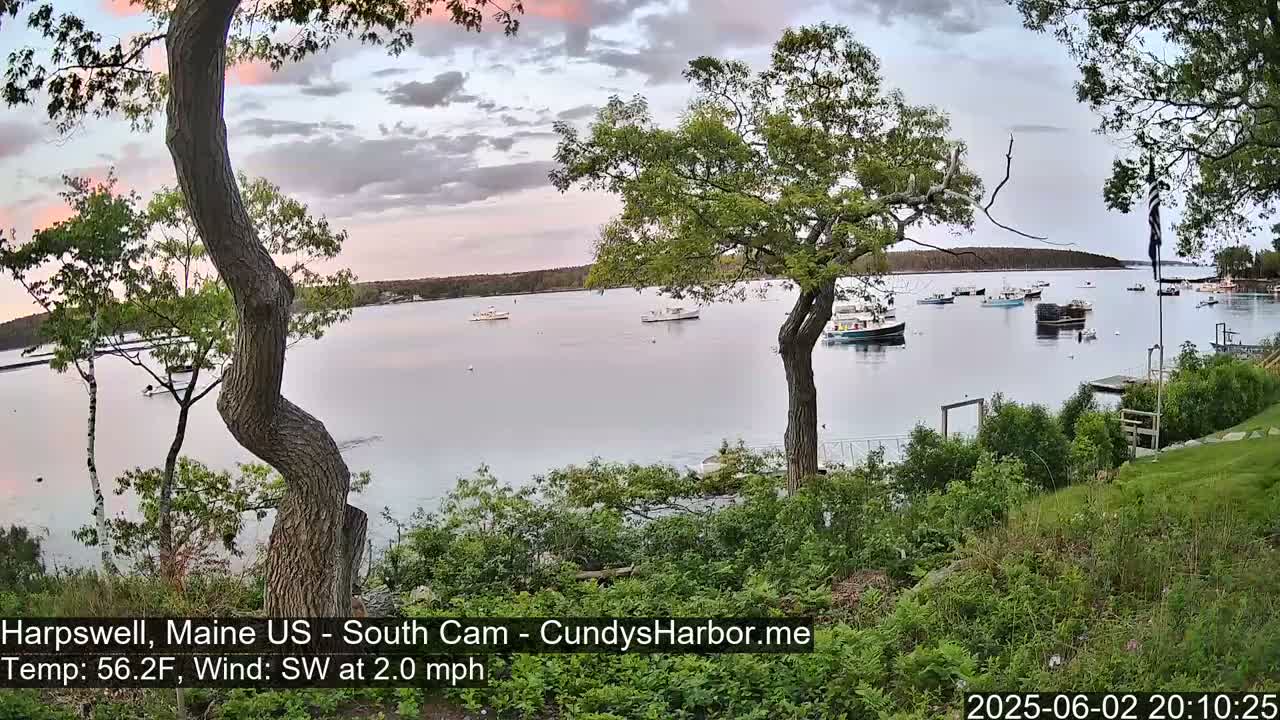 Cundy Harbor South Live Cam - Harpswell, Maine, USA