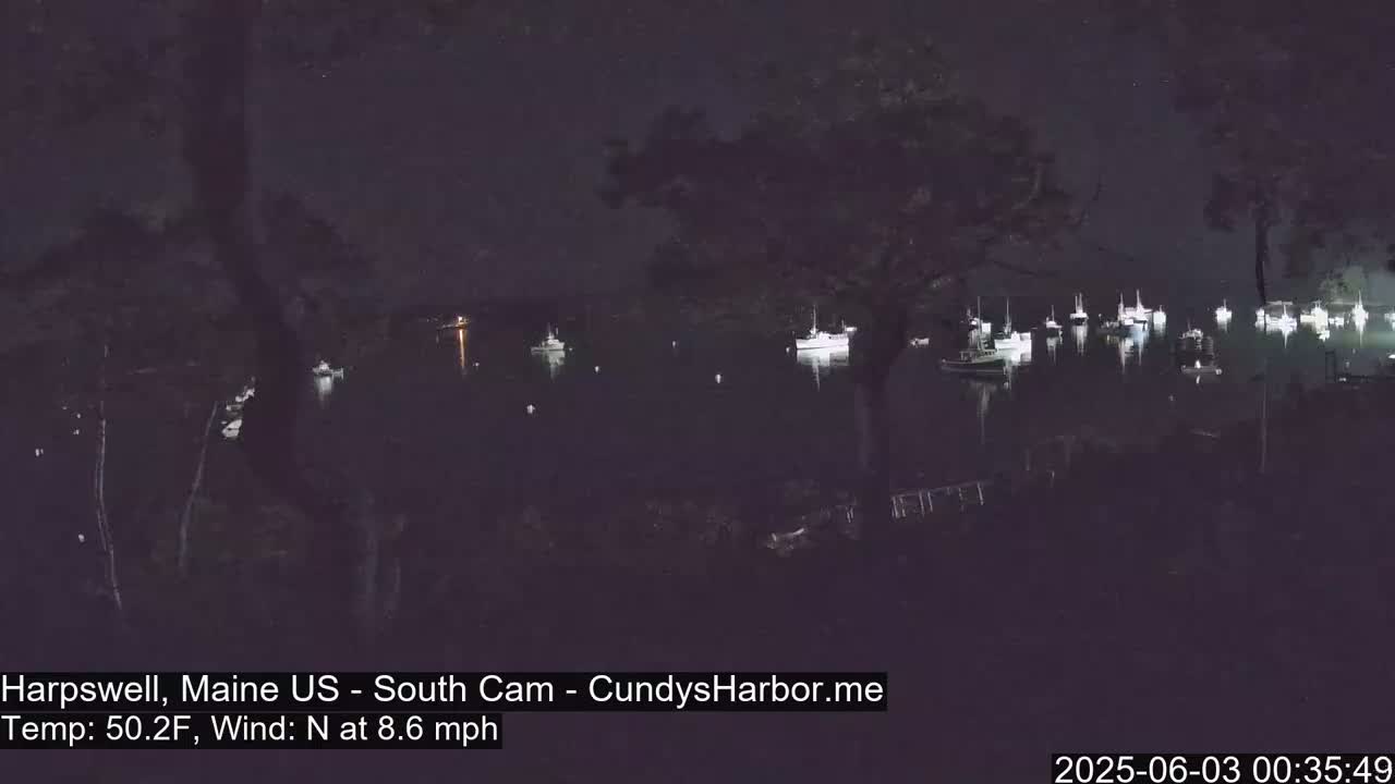 Cundy Harbor South Live Cam - Harpswell, Maine, USA