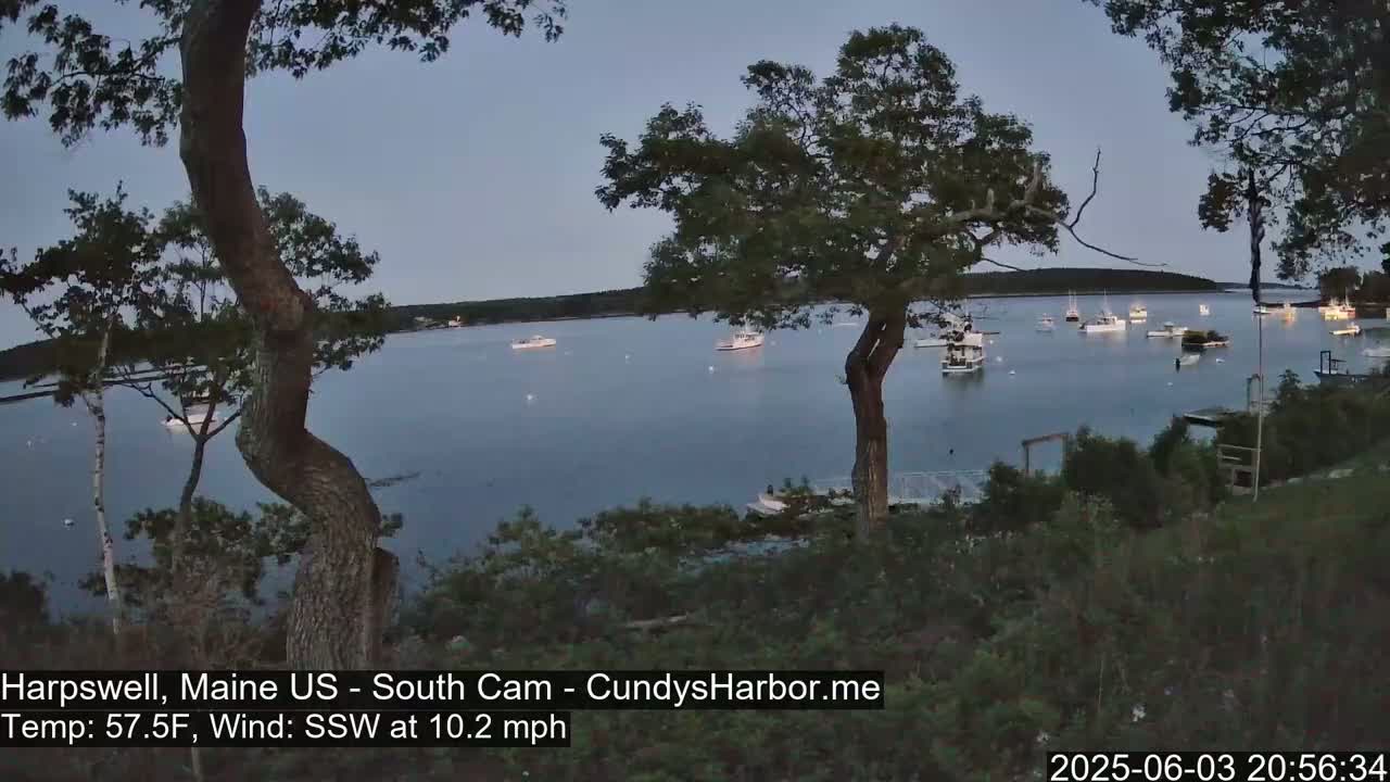Cundy Harbor South Live Cam - Harpswell, Maine, USA