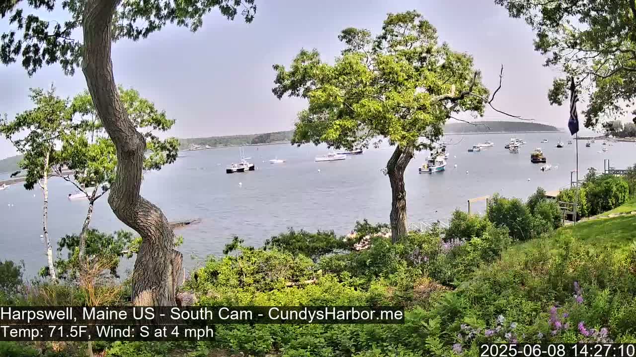 Cundy Harbor South Live Cam - Harpswell, Maine, USA