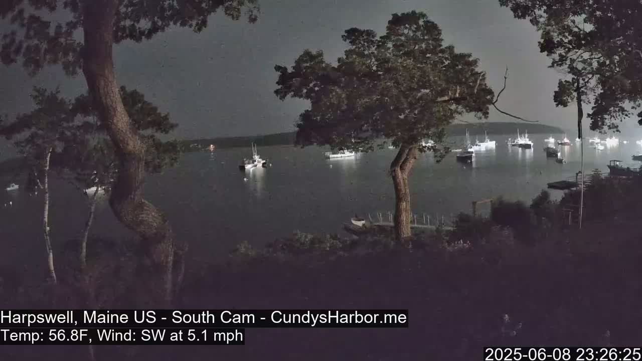 Cundy Harbor South Live Cam - Harpswell, Maine, USA