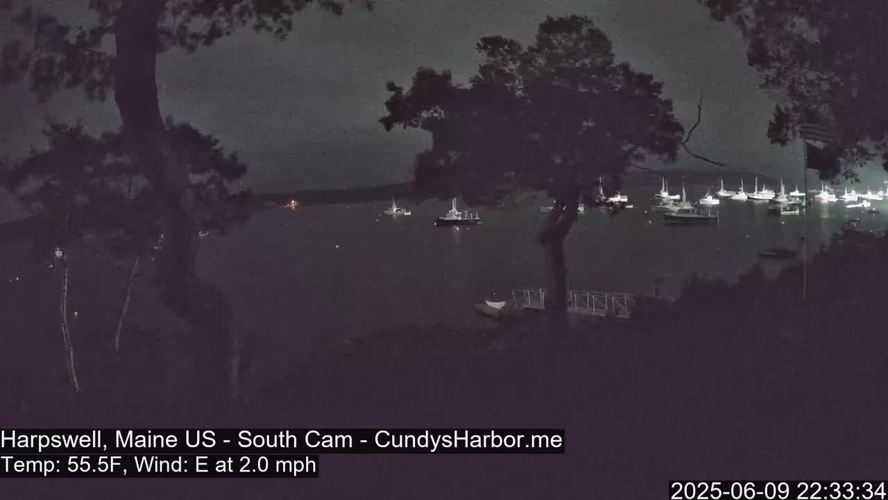 Cundy Harbor South Live Cam - Harpswell, Maine, USA