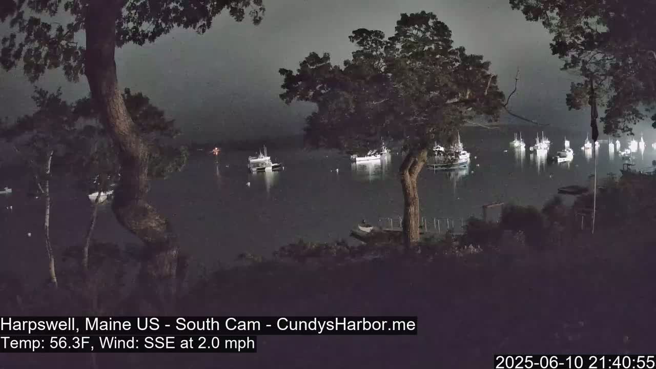 Cundy Harbor South Live Cam - Harpswell, Maine, USA