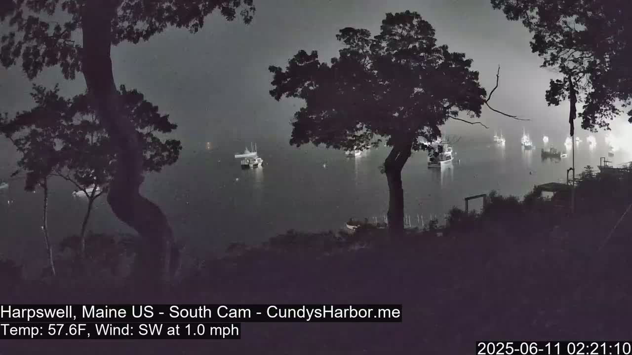 Cundy Harbor South Live Cam - Harpswell, Maine, USA
