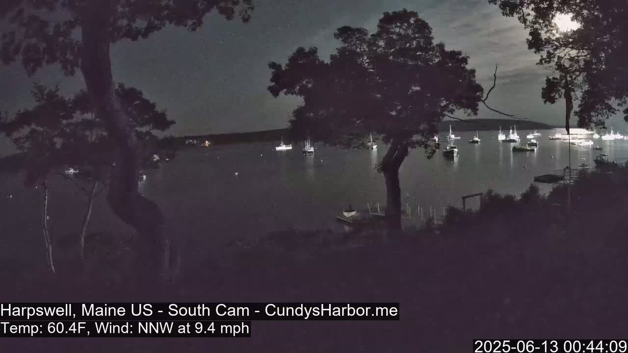 Cundy Harbor South Live Cam - Harpswell, Maine, USA