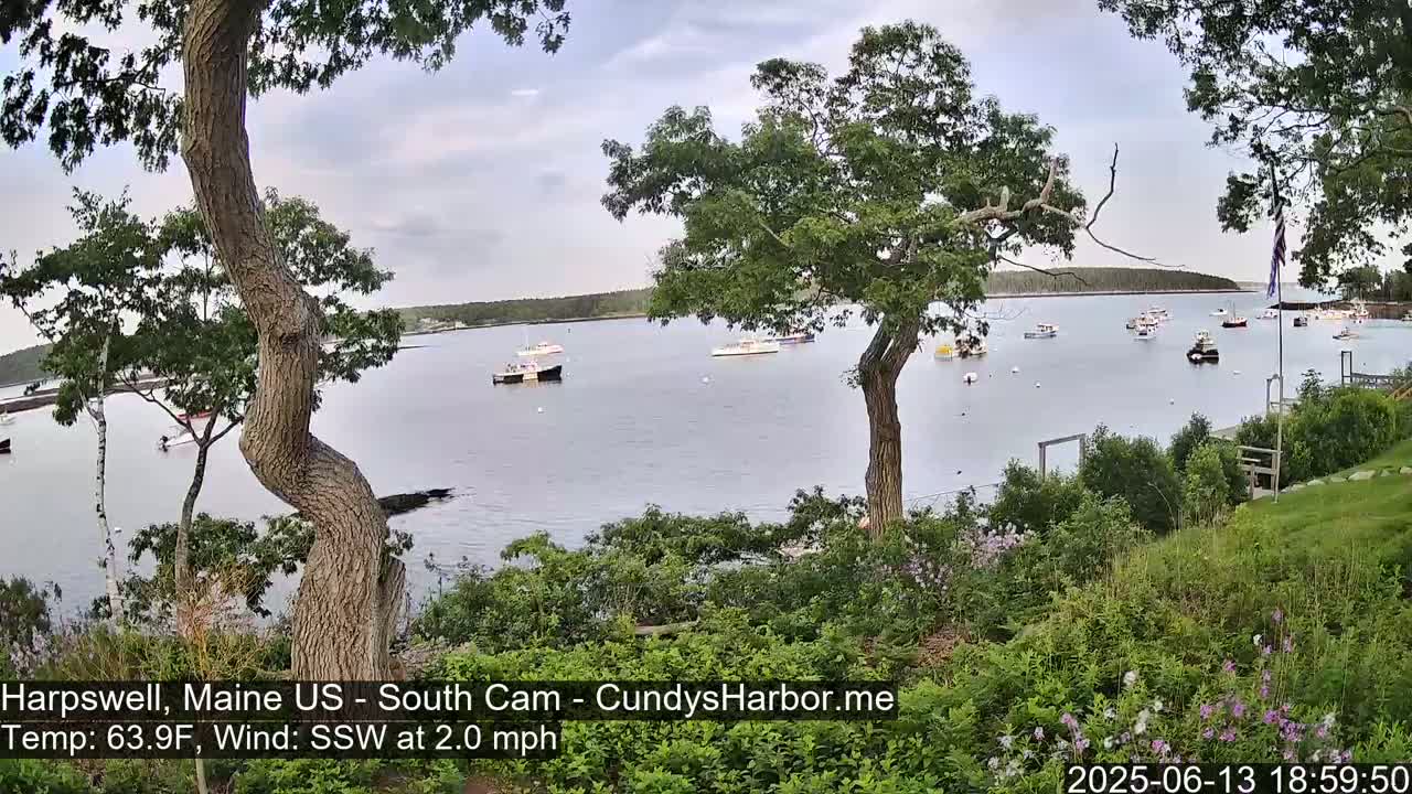 Cundy Harbor South Live Cam - Harpswell, Maine, USA
