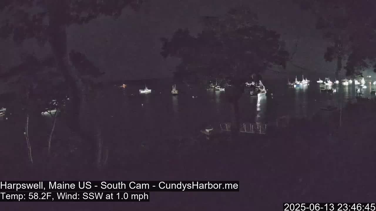 Cundy Harbor South Live Cam - Harpswell, Maine, USA