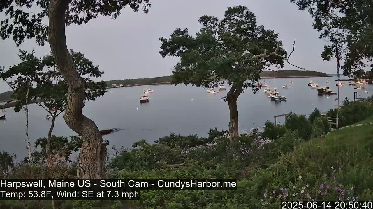 Cundy Harbor South Live Cam - Harpswell, Maine, USA