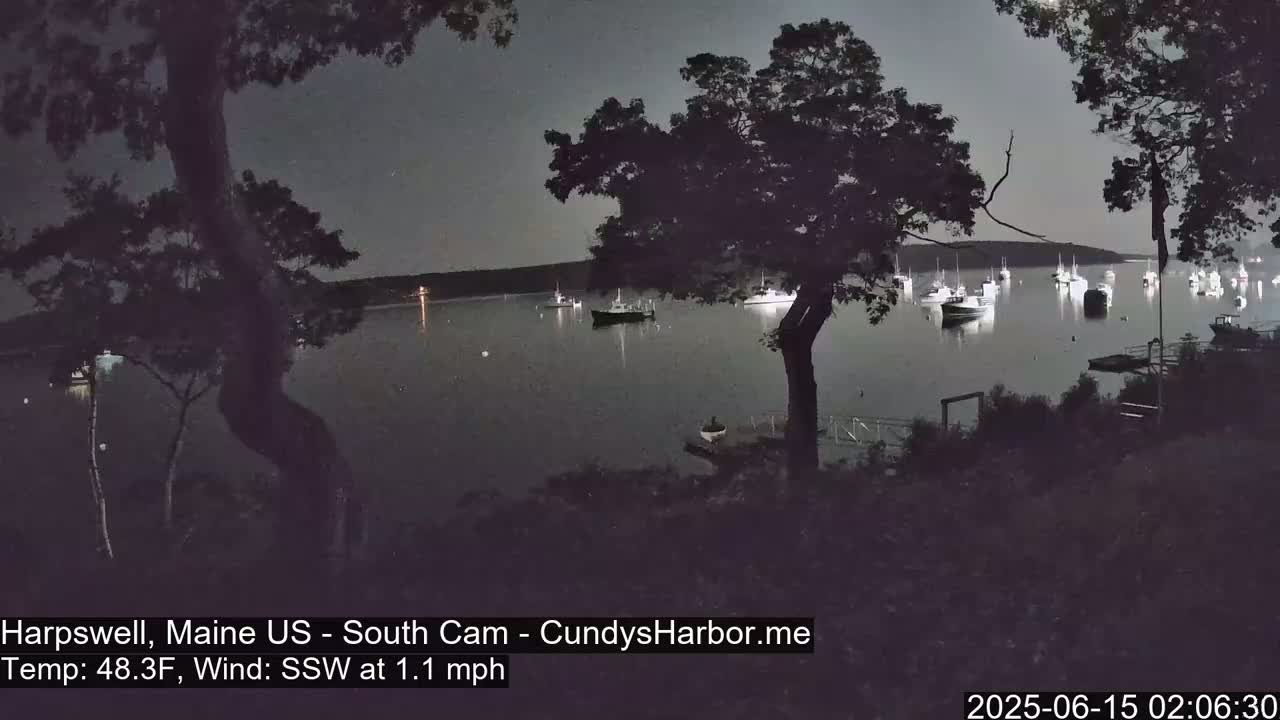 Cundy Harbor South Live Cam - Harpswell, Maine, USA