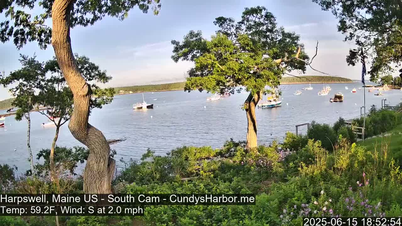 Cundy Harbor South Live Cam - Harpswell, Maine, USA