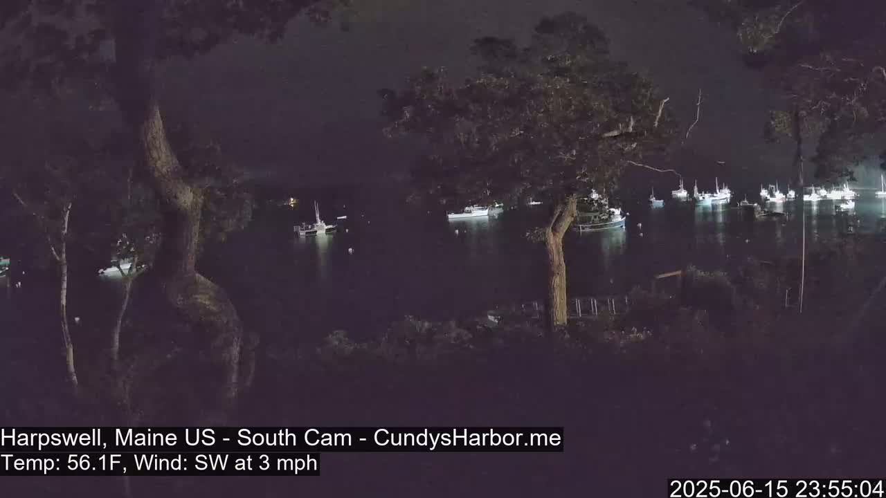 Cundy Harbor South Live Cam - Harpswell, Maine, USA