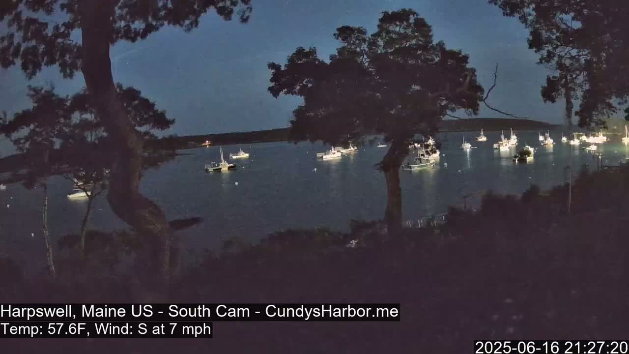 Cundy Harbor South Live Cam - Harpswell, Maine, USA