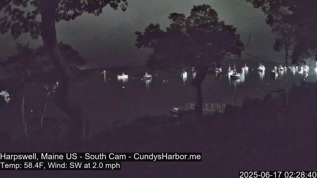 Cundy Harbor South Live Cam - Harpswell, Maine, USA