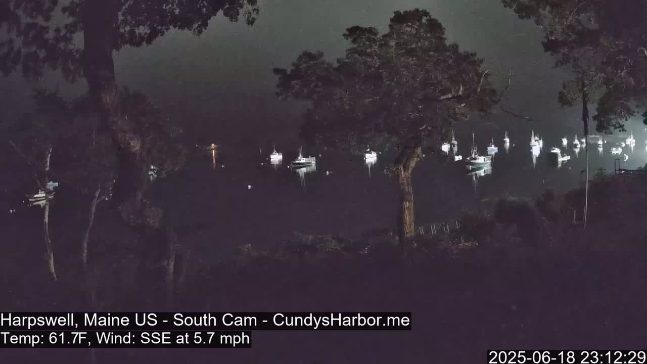 Cundy Harbor South Live Cam - Harpswell, Maine, USA