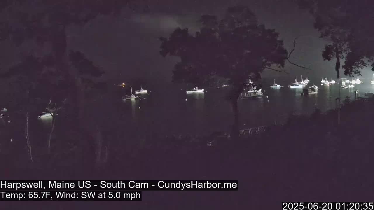 Cundy Harbor South Live Cam - Harpswell, Maine, USA