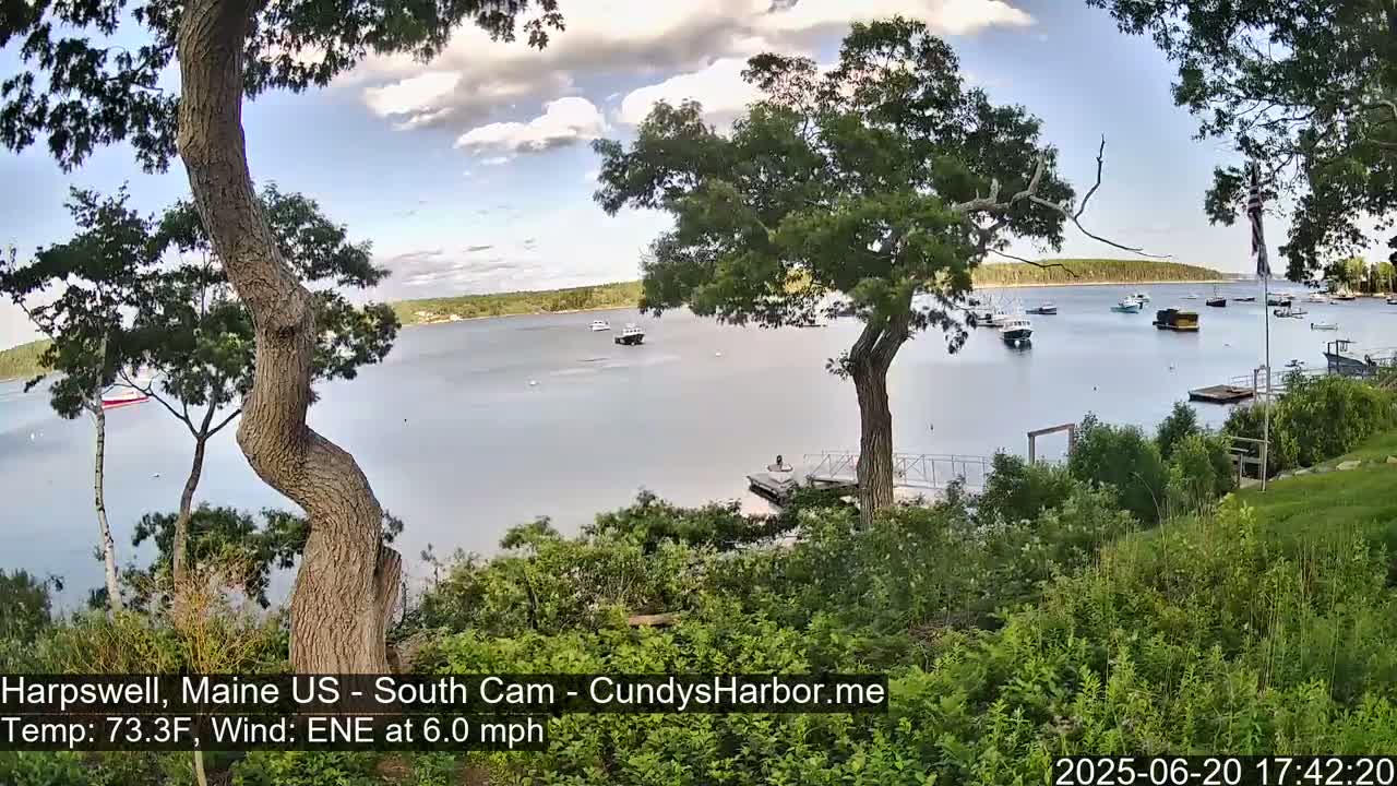 Cundy Harbor South Live Cam - Harpswell, Maine, USA
