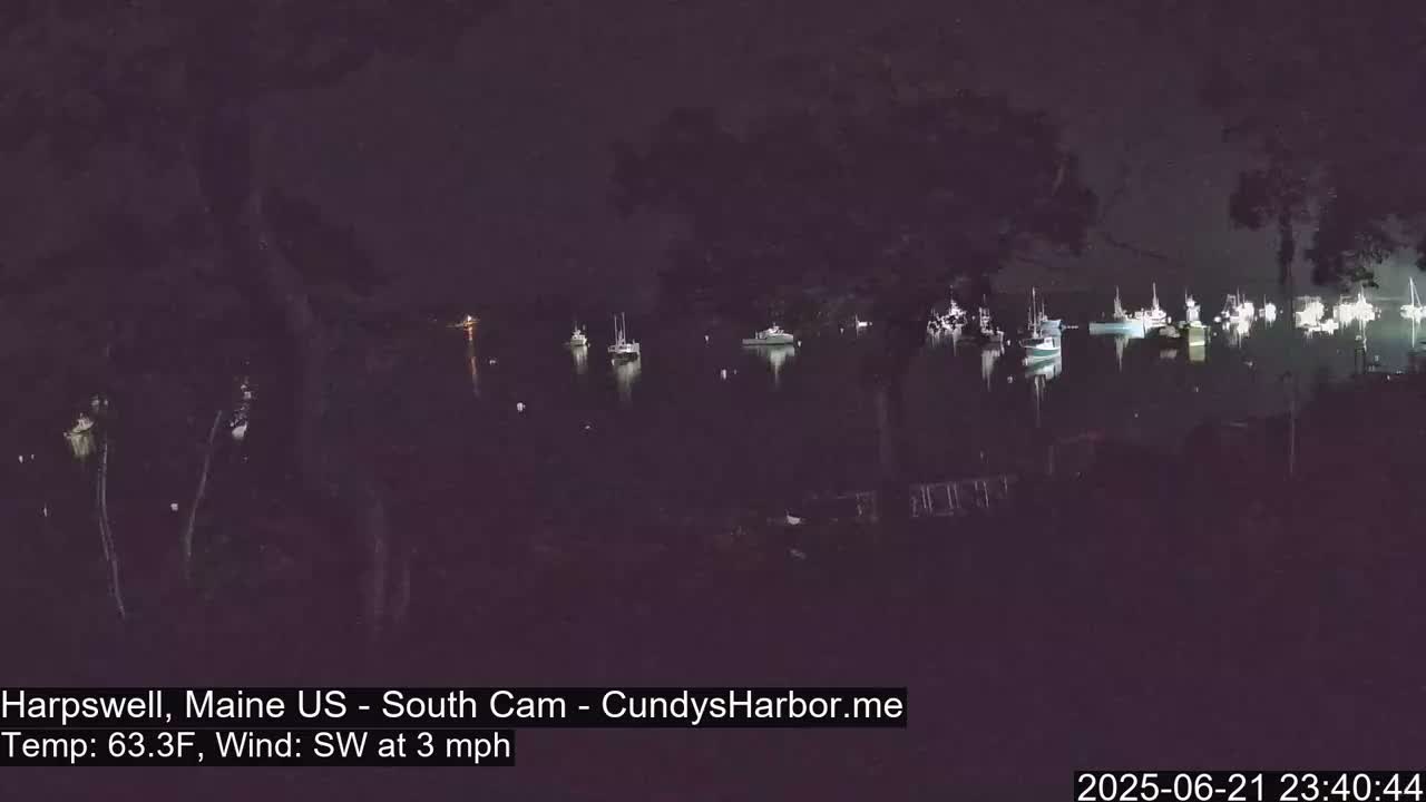 Cundy Harbor South Live Cam - Harpswell, Maine, USA