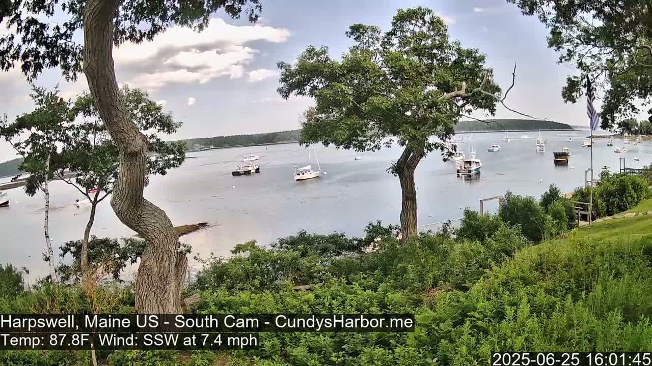 Cundy Harbor South Live Cam - Harpswell, Maine, USA