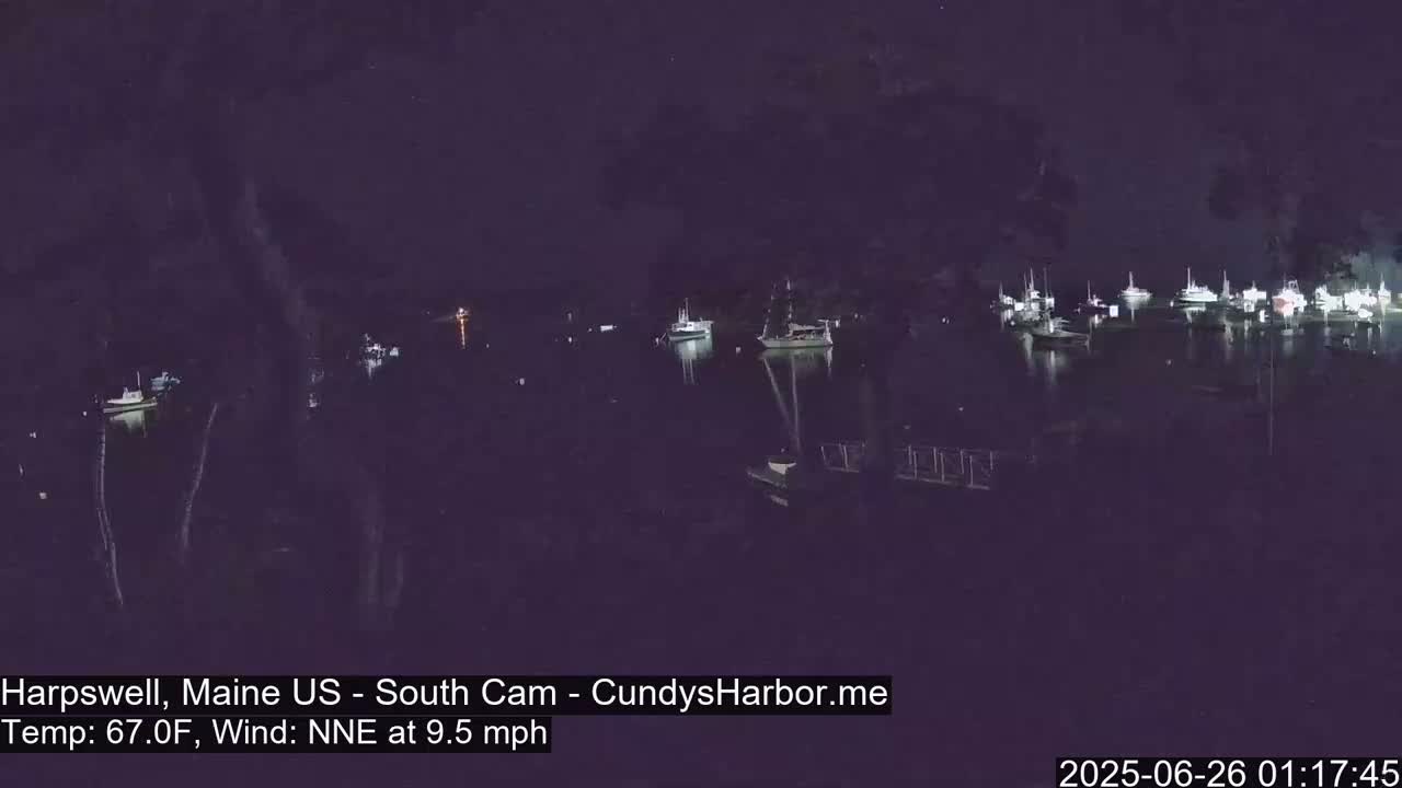 Cundy Harbor South Live Cam - Harpswell, Maine, USA