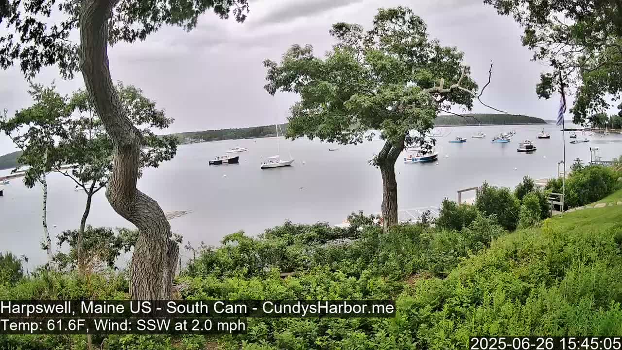 Cundy Harbor South Live Cam - Harpswell, Maine, USA