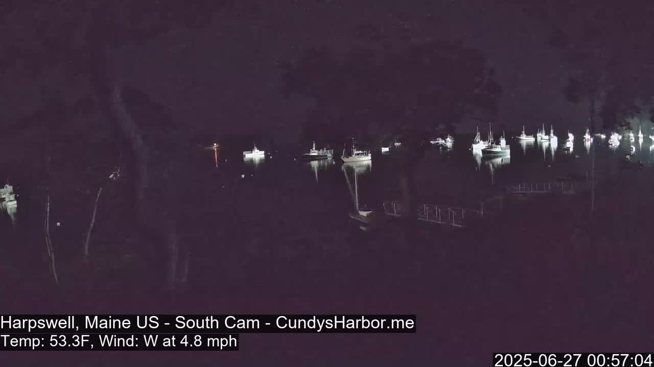 Cundy Harbor South Live Cam - Harpswell, Maine, USA