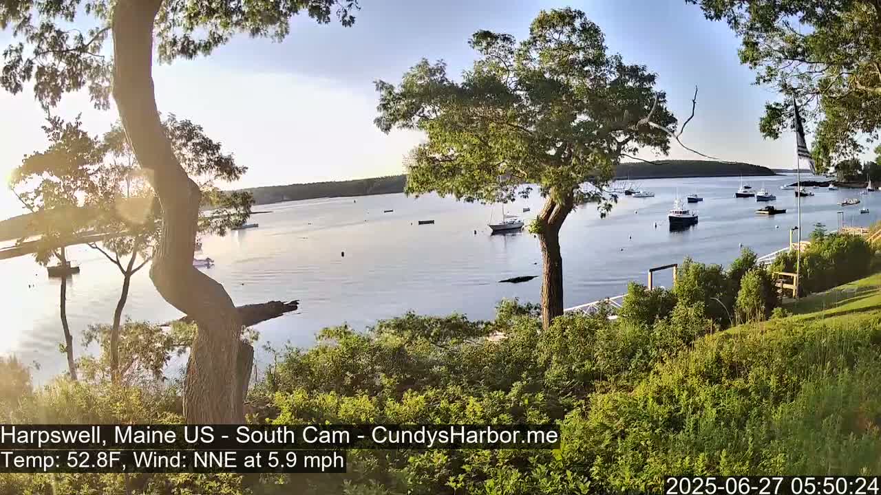 Cundy Harbor South Live Cam - Harpswell, Maine, USA