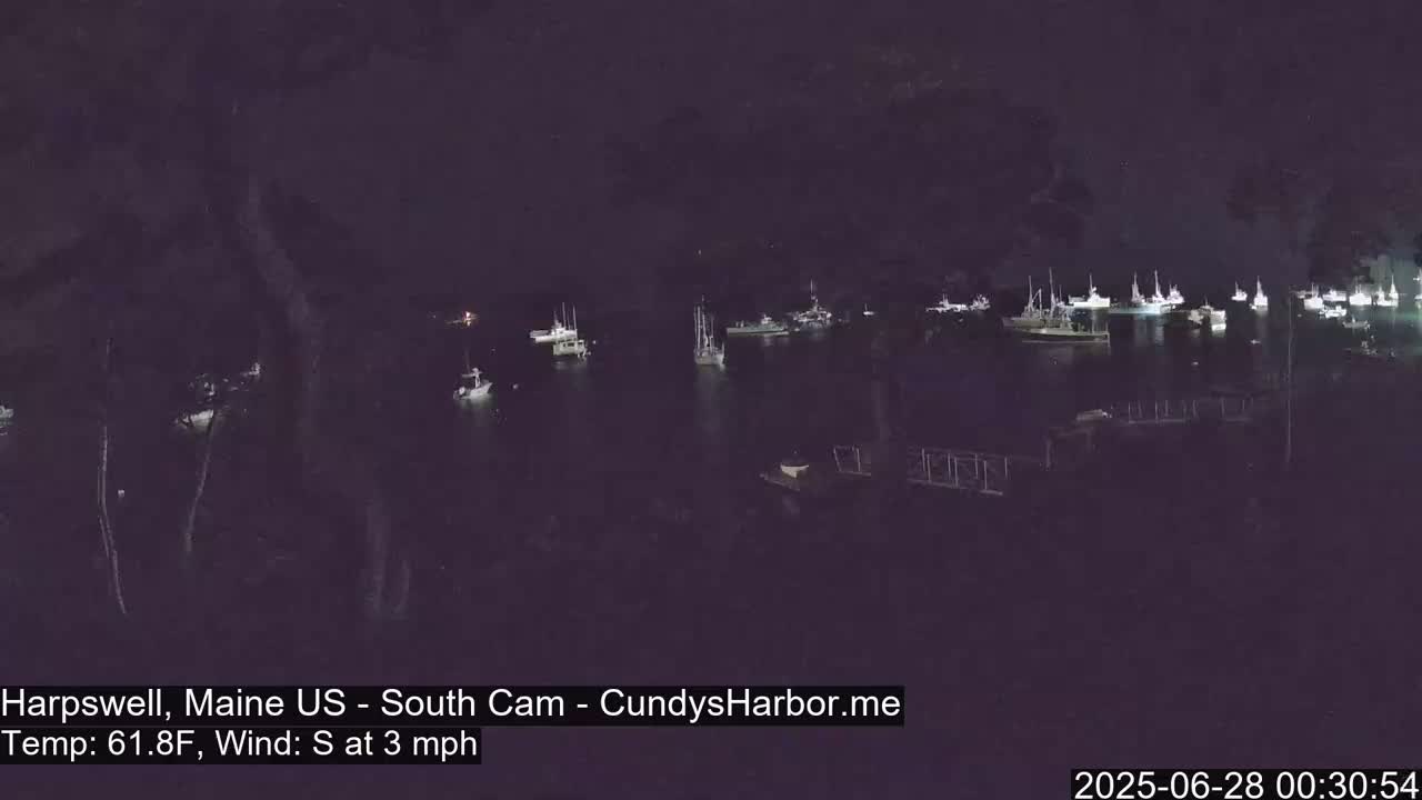 Cundy Harbor South Live Cam - Harpswell, Maine, USA