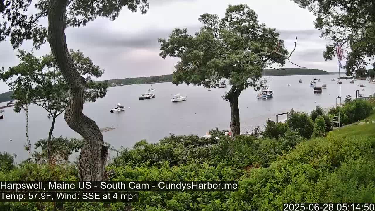 Cundy Harbor South Live Cam - Harpswell, Maine, USA