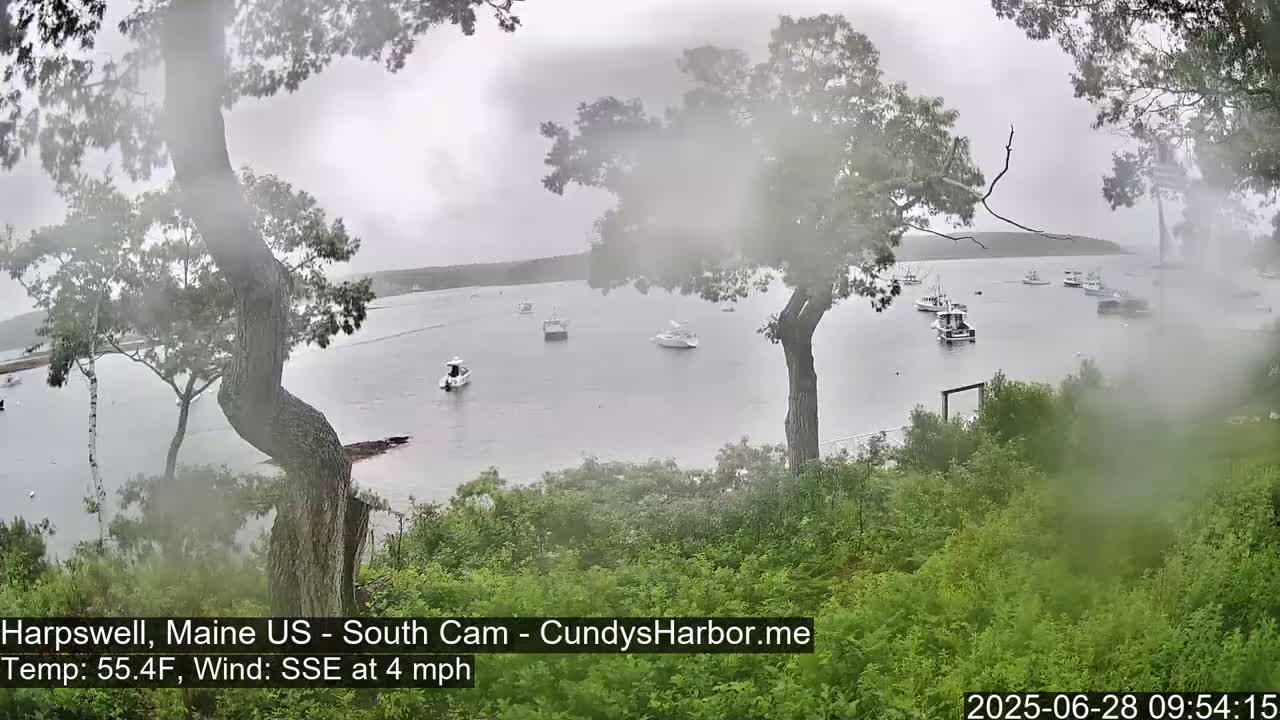 Cundy Harbor South Live Cam - Harpswell, Maine, USA