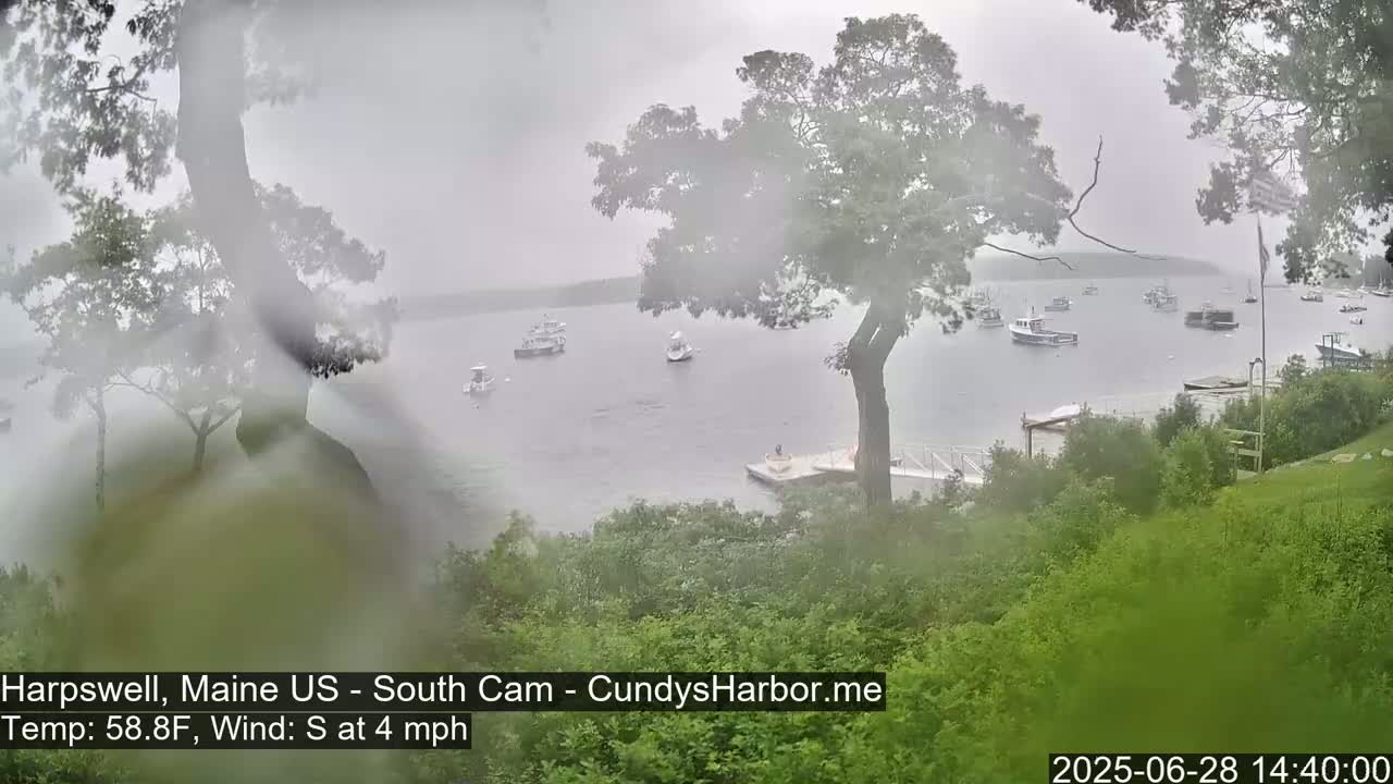Cundy Harbor South Live Cam - Harpswell, Maine, USA