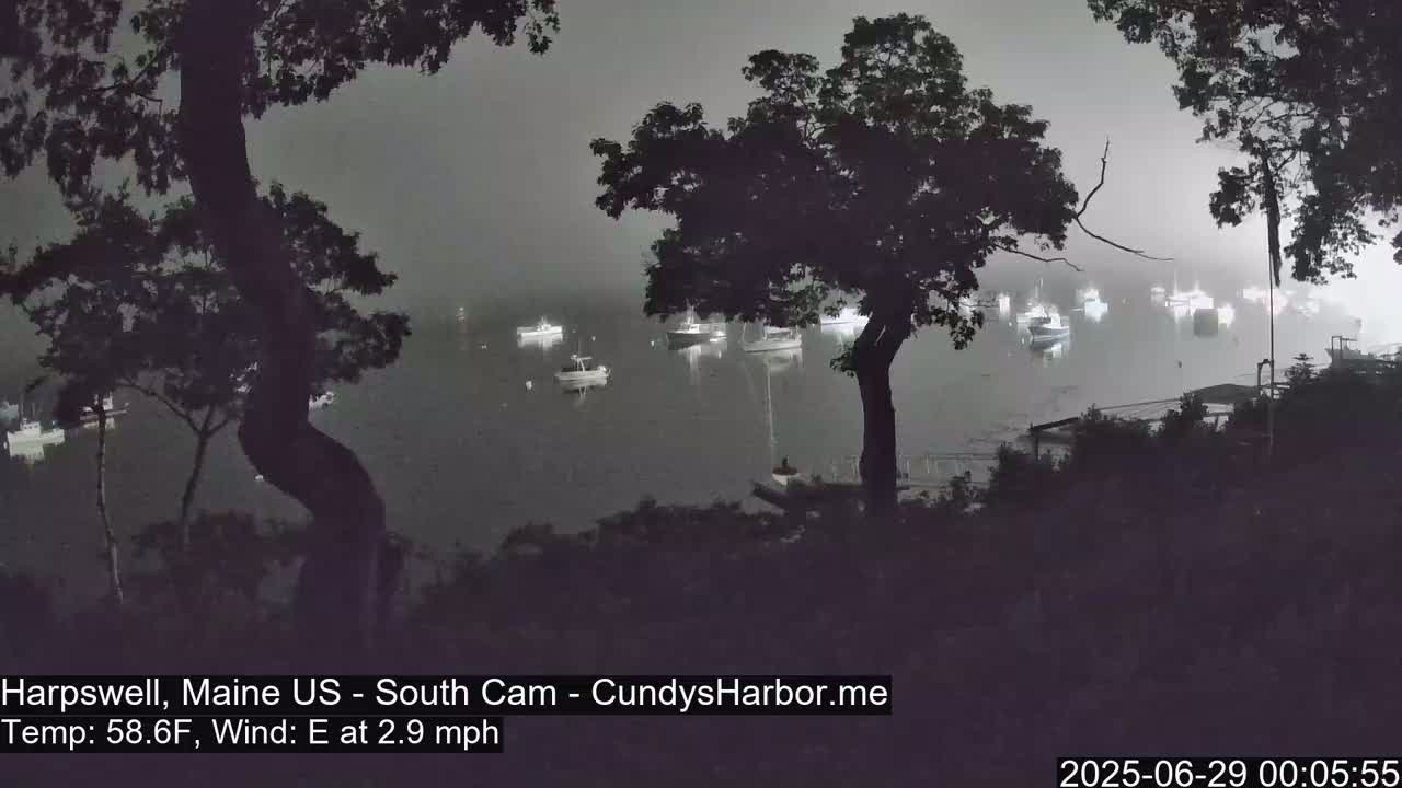 Cundy Harbor South Live Cam - Harpswell, Maine, USA